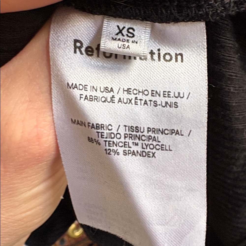 Reformation Elie Knit Top | XS | Black and white - Picture 7 of 7